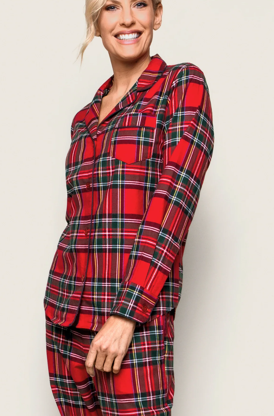 Women's Brushed Cotton Pajama Set - Imperial Tartan