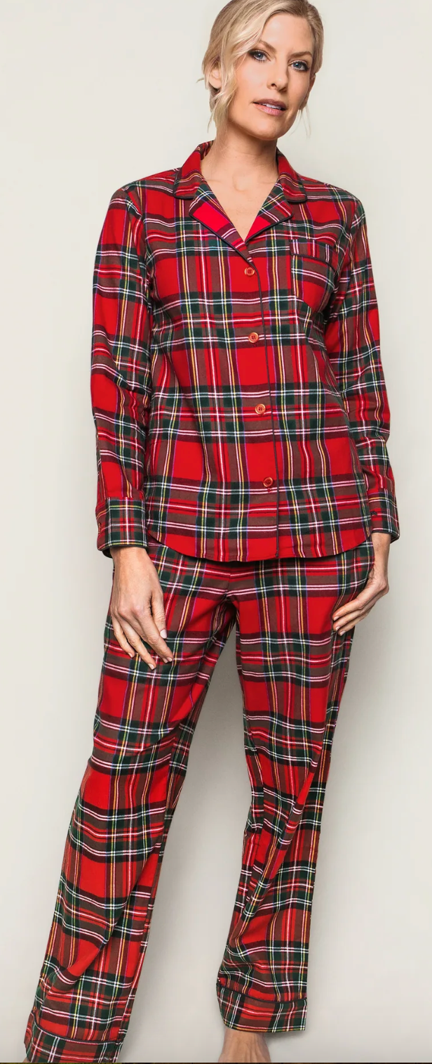 Women's Brushed Cotton Pajama Set - Imperial Tartan